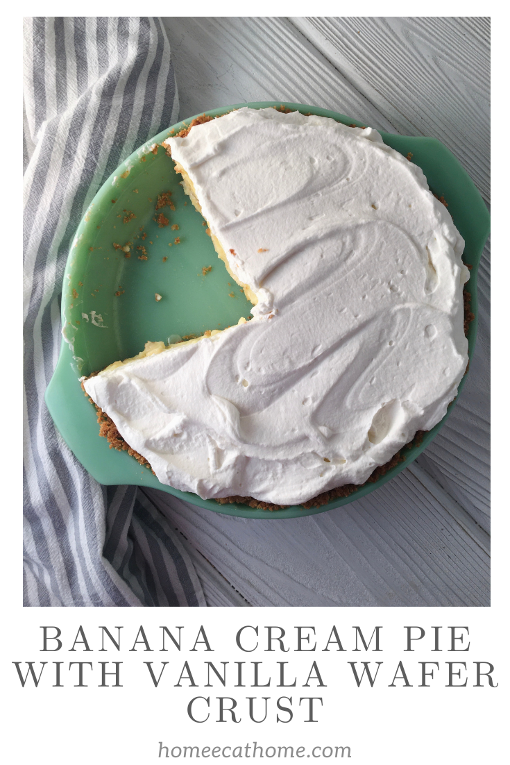 Banana Cream Pie with a Vanilla Wafer Crust