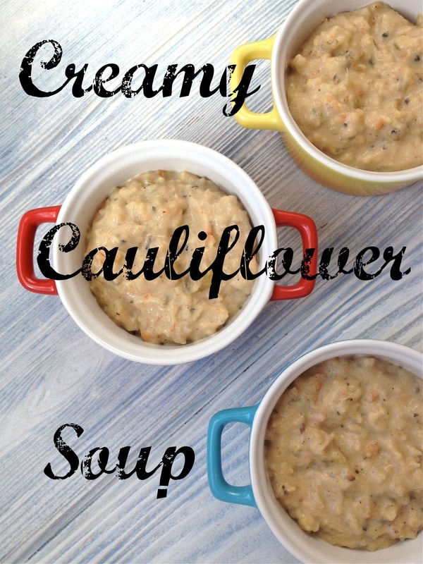 Thick Creamy Cauliflower Soup