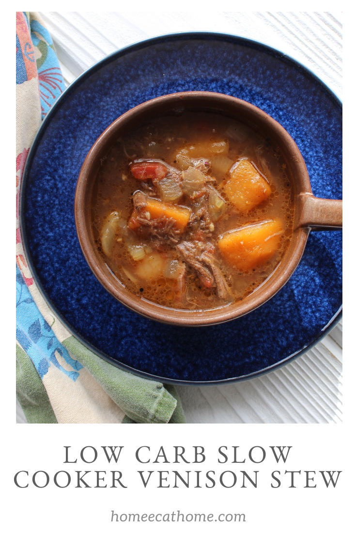 Low Carb Slow Cooker Venison Stew Homeec Home