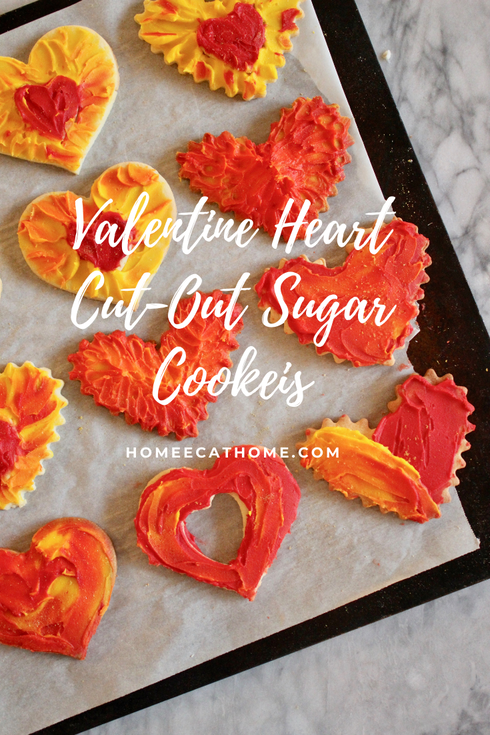 Valentine's Day Heart Cut-Out Sugar Cookies