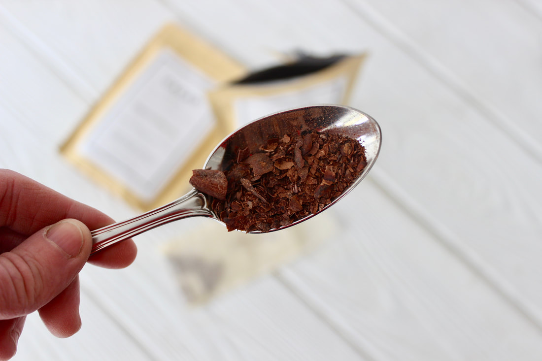 Chocolate Tea on a spoon
