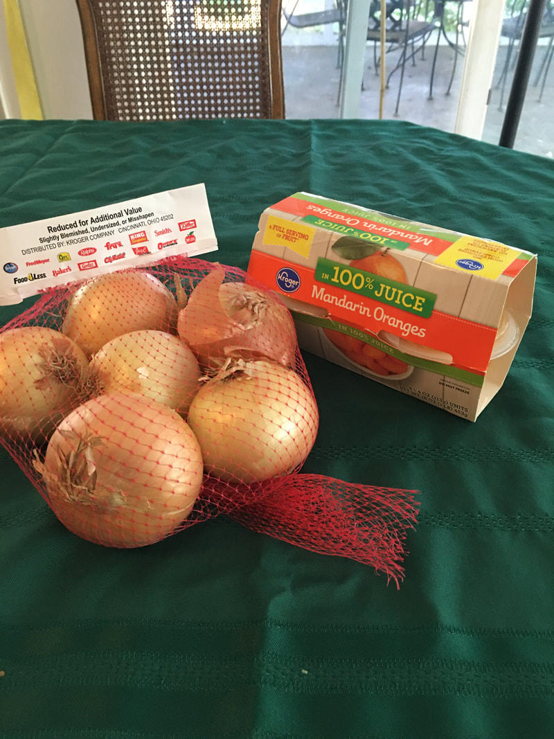 onions and mandarin oranges