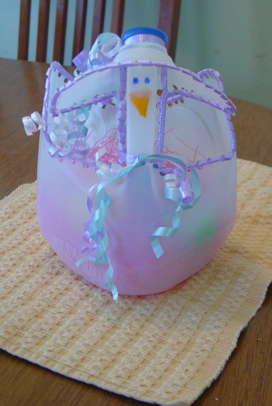 Milk Jug Hen Easter Basket