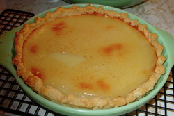 Old photo of old fashioned cream pie