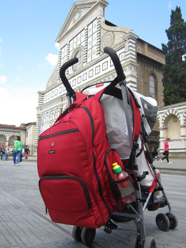 Okkatots diaper backpack in Italy