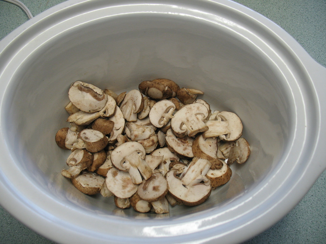 mushrooms in slow cooker