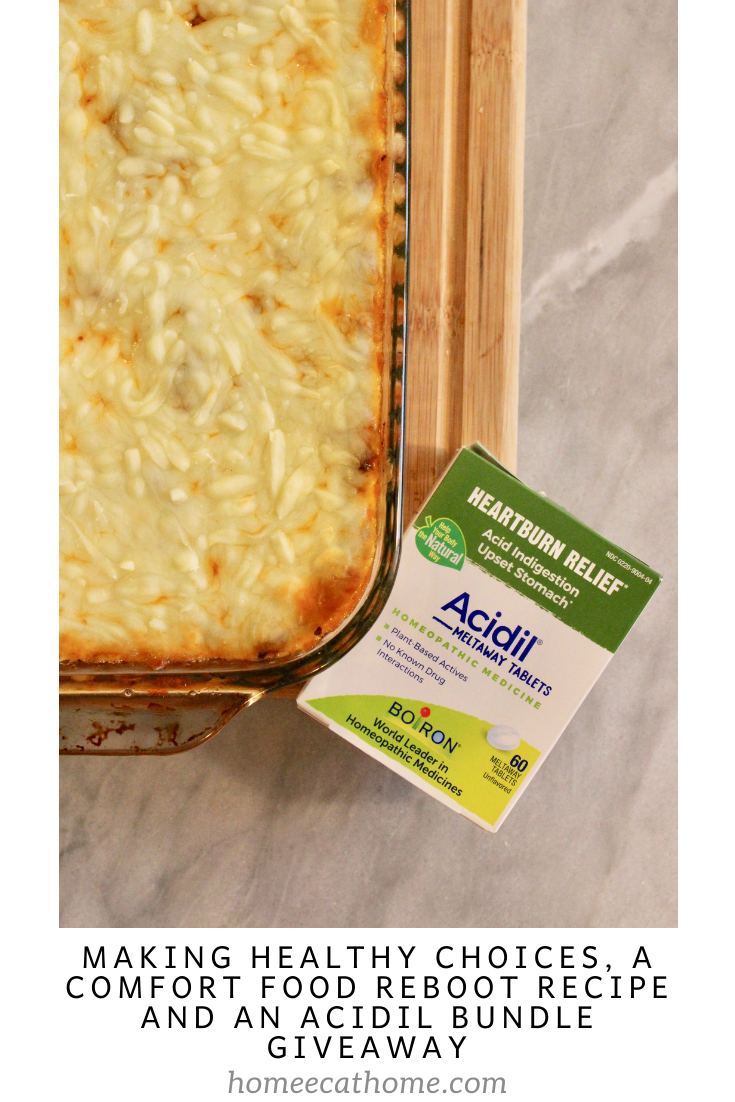 Making Healthy Choices, a Comfort Food Reboot Recipe and an Acidil Bundle Giveaway