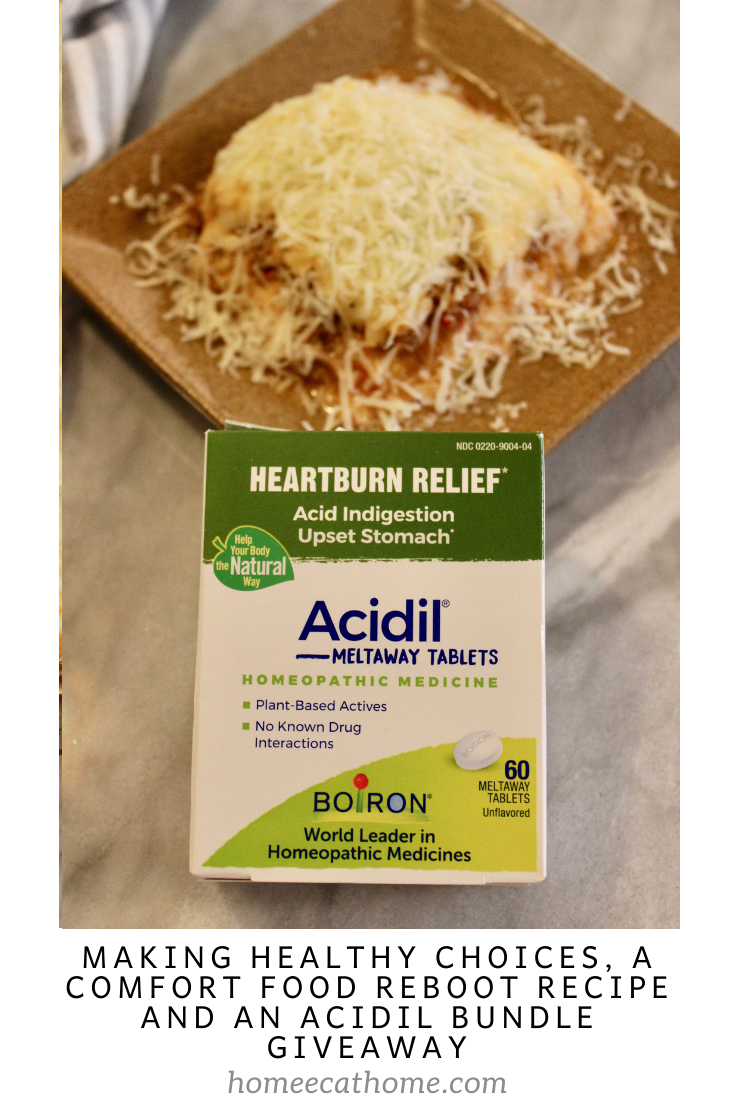 Making Healthy Choices, a Comfort Food Reboot Recipe and an Acidil Bundle Giveaway