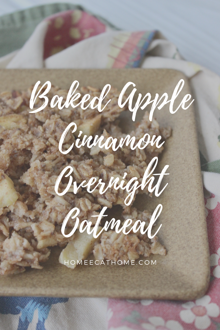 Baked Apple Cinnamon Overnight Oatmeal
