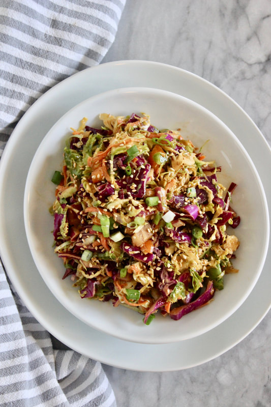 
Asian Crunch Shredded Brussels Sprouts Salad