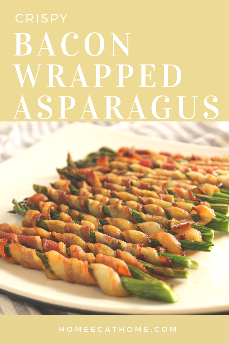 Now that asparagus is in season and is actually affordable try making this delicious crispy bacon wrapped asparagus!