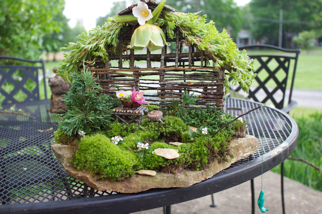 Amazing handmade fairy garden