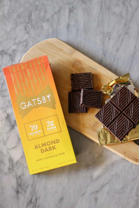 Gatsby Almond Dark chocolate style bar