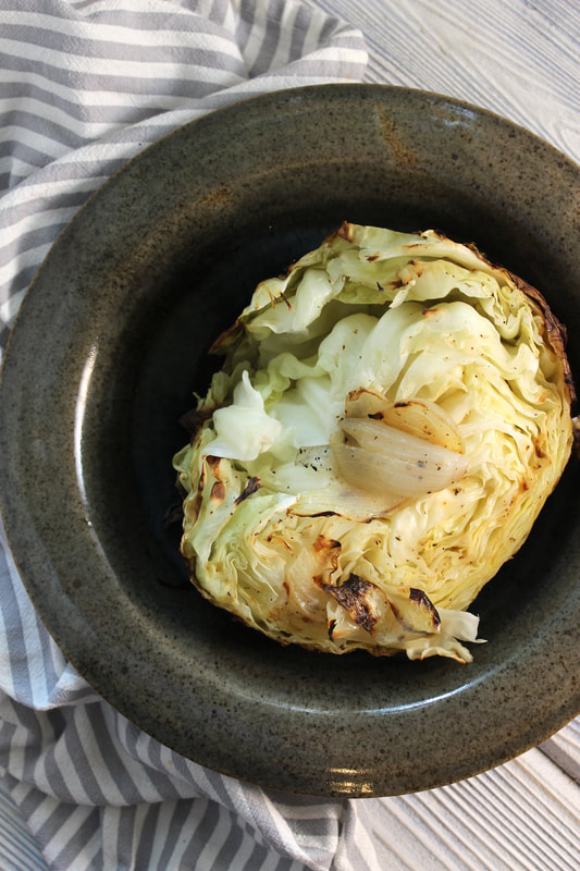 Buttery, tender grilled cabbage