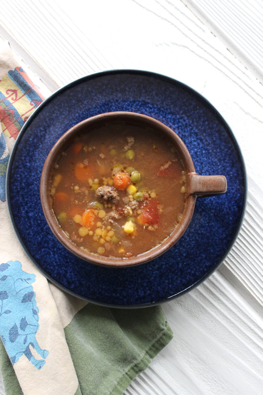 beef and vegetable soup with ground beef