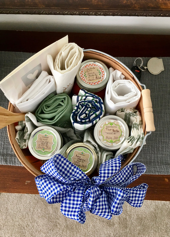Wedding homestead gift basket