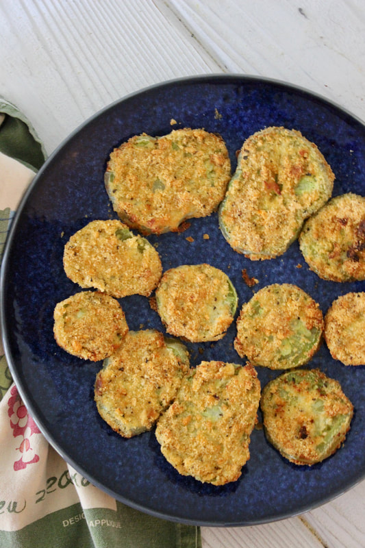Low Carb Air Fryer Green Tomatoes
