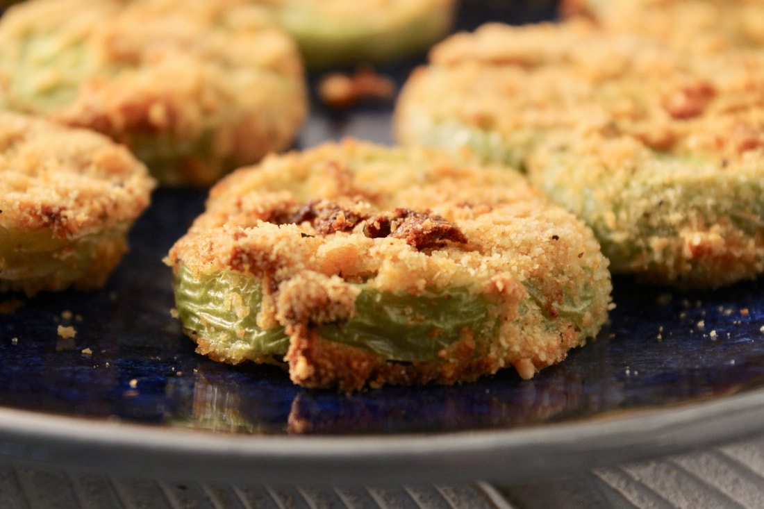 Low Carb Air Fryer Fried Green Tomatoes