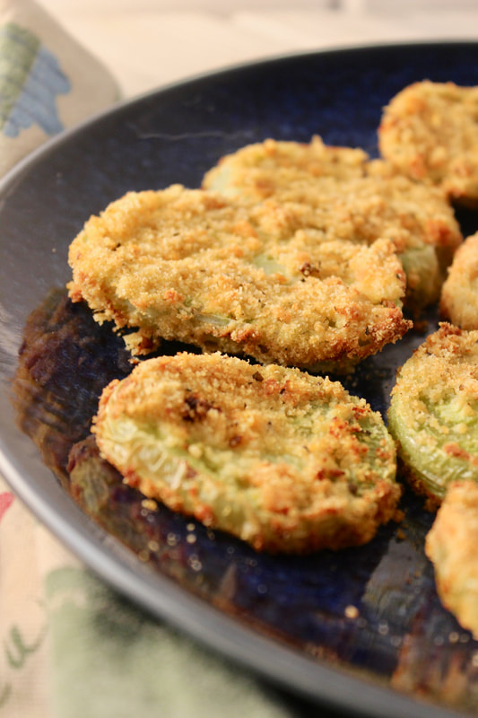 Low Carb Air Fried Green Tomatoes