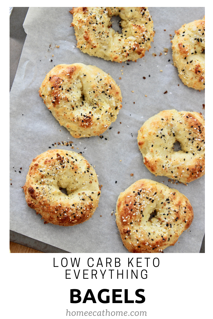 Low carb keto everything bagels