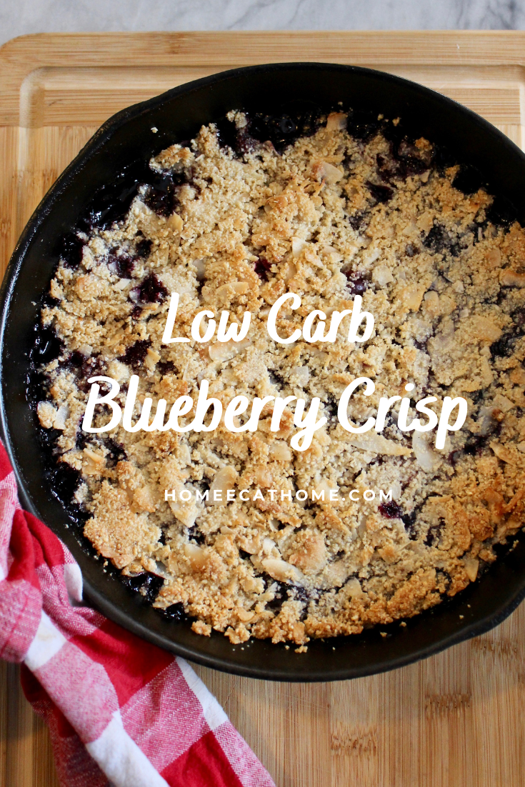 Low Carb Blueberry Crisp