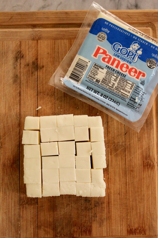 Gopi Paneer Cheese, cubed
