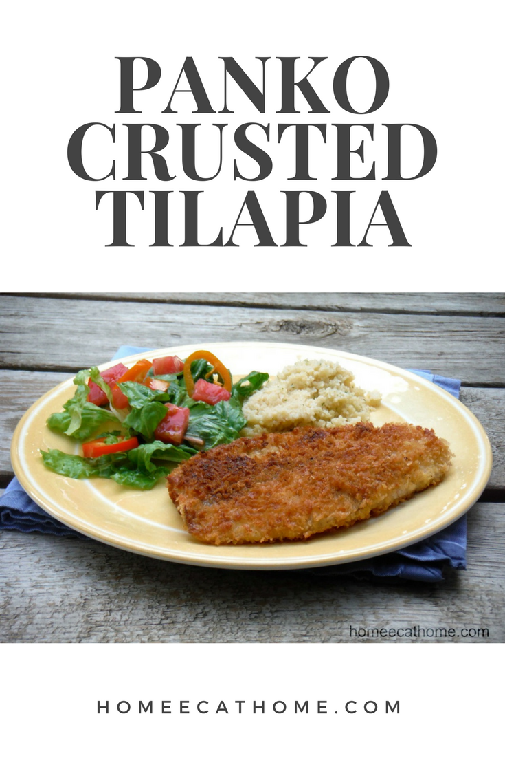We love panko crusted tilapia so I always return to this favorite meal every lenten season. Crispy on the outside, tender on the inside and perfectly seasoned...it's a treat we enjoy every time. 