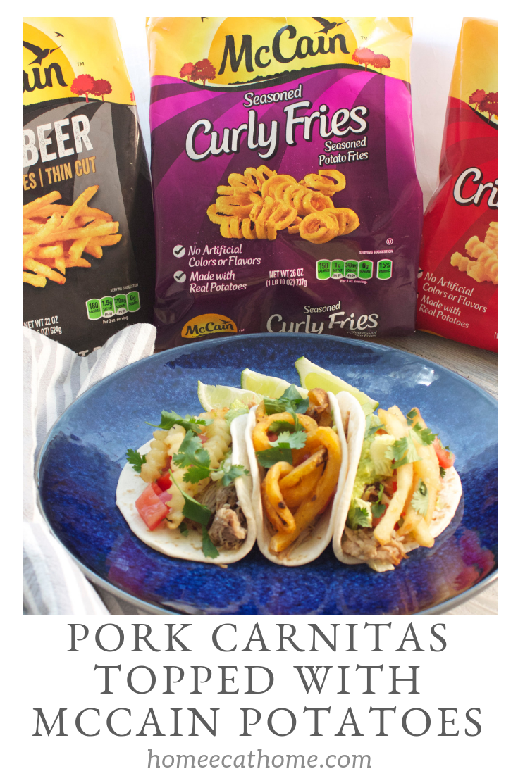 Pork Carnitas Topped with McCain Potatoes