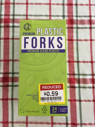 clearance deal on plastic forks