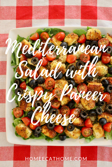 Mediterranean Salad with Crispy Paneer Cheese