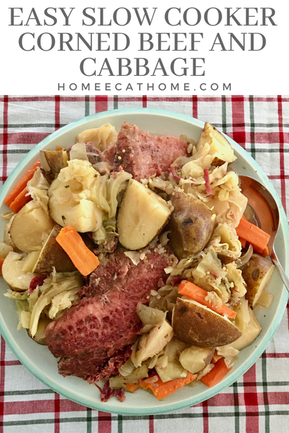 Easy Slow Cooker Corned Beef and Cabbage