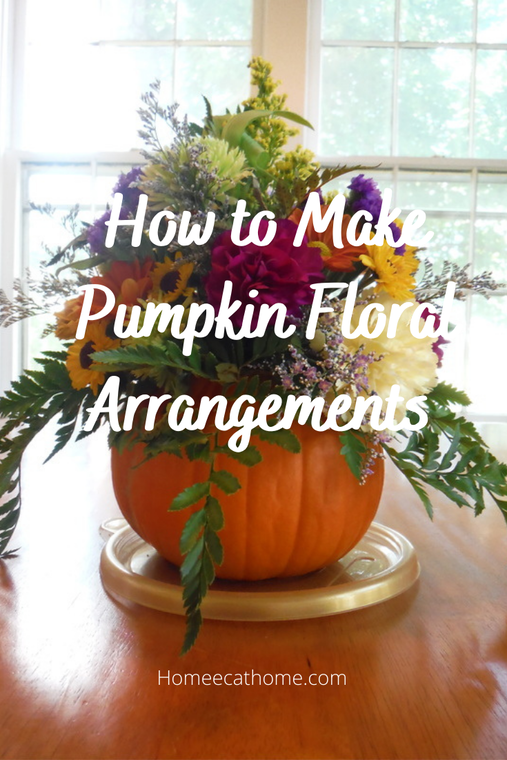 How to make pumpkin floral arrangements