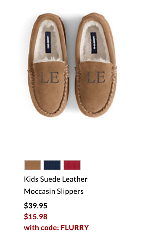Leather Moccasin Slippers