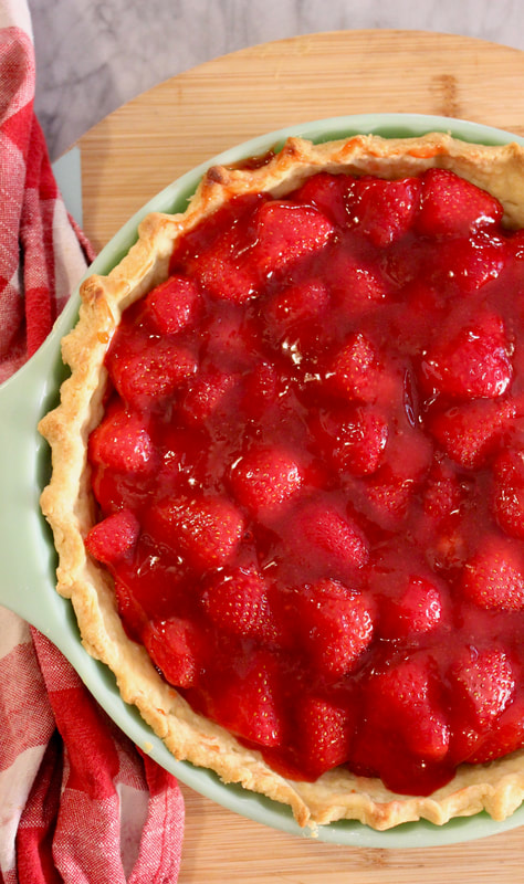 Homemade Strawberry Glazed pie