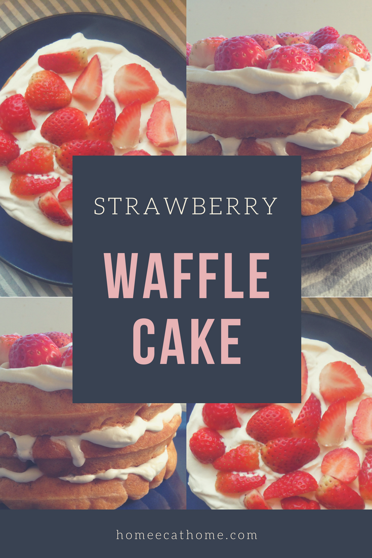 Strawberry Waffle Cake
