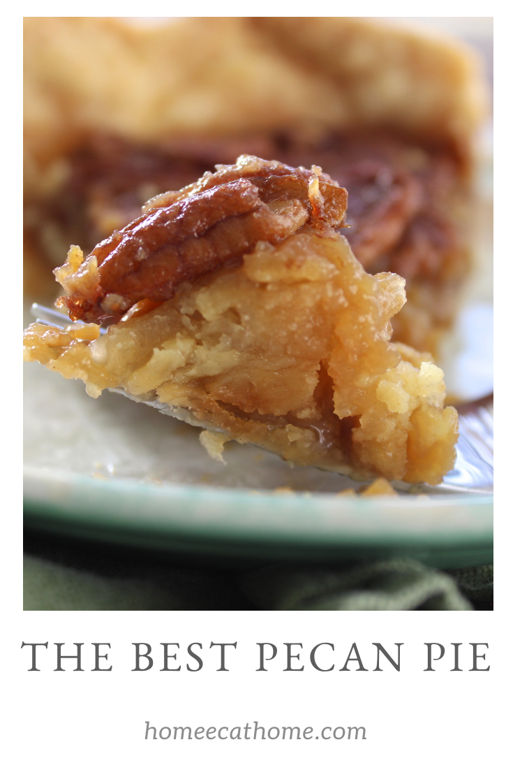 The Best Pecan Pie, Buttery, caramelly, with a perfect texture balance between the sugary filling and the pecan layer against a flaky, salty crust. It's perfection. 